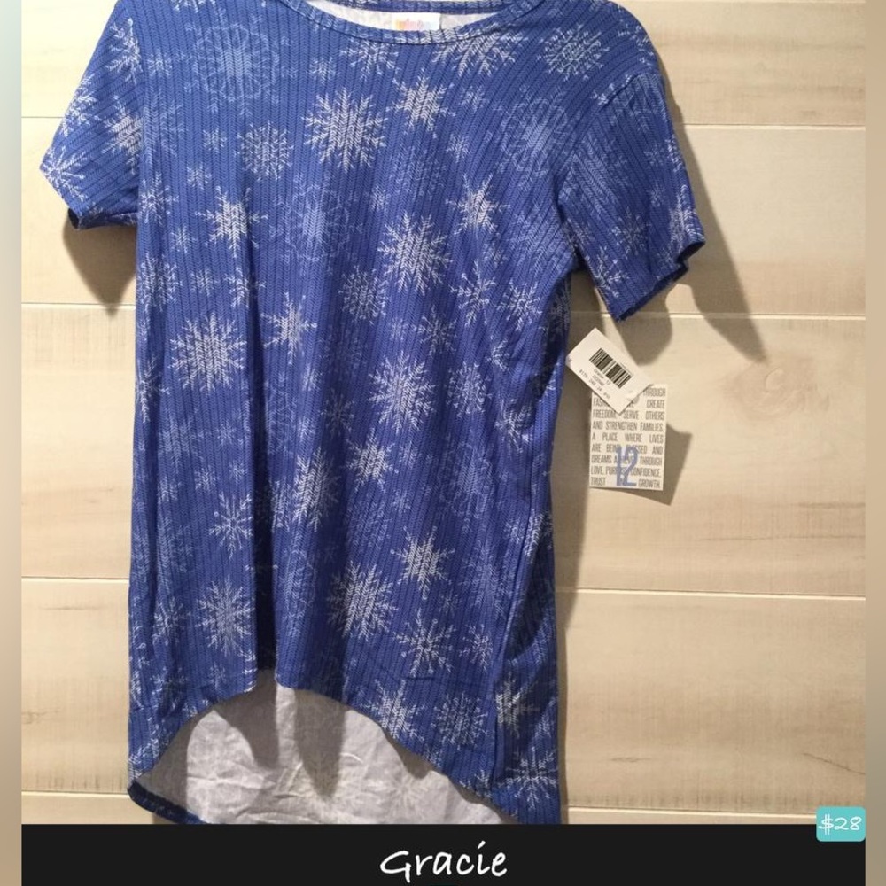 NWT LuLaRoe Gracie shirt Kids 12